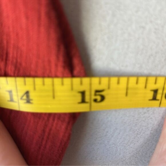 Anthropologie Red Carter Gauzy Burgundy Red High Low Midi Dress - Picture 9 of 10